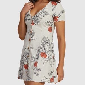RVCA Tropicalsy Understated Mini Dress